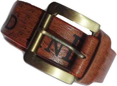 

FERRET Men Casual Tan Artificial Leather Belt