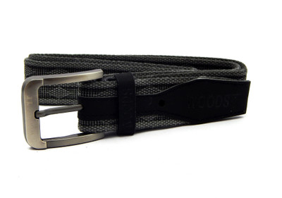 

WOODS Men & Women Casual Grey Canvas, Fabric Belt