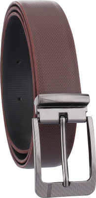 

LIMERENCE Men Casual Brown Genuine Leather Belt