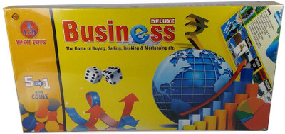 

Yash Toys business game 5 in 1 with coins Board Game