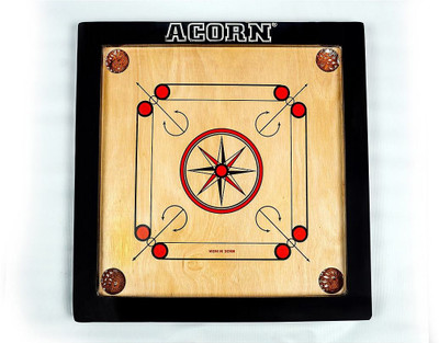 

Acorn® Premium 18X18 Size Carrom Board ( Top Quality)- Free Carrom Coin Set & Striker 20 inch Carrom Board(Multicolor)