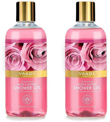 

Vaadi Herbals Enchanting Rose & Mogra Shower Gel (300 ml x 2)(300 ml, Pack of 2)