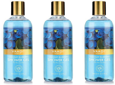 Vaadi Herbals Midnight Blueberry Shower Gel (300 ml x 3)(300 ml, Pack of 3)