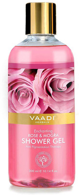 

Vaadi Herbals Enchanting Rose & Mogra Shower Gel (300 ml)(300 ml)