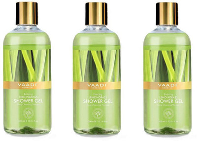 

Vaadi Herbals Refreshing Lemon & Basil Shower Gel (300 ml x 3)(300 ml, Pack of 3)