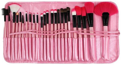 

Forever 21 Professional Series Makeup Brush Set With Leather Pouch - Pink(Pack of 24)