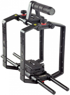 

FILMCITY DSLR Handheld Camera Cage with Dual Brackets Rail rod support for Video Tripod Mount (FC-CU-9) Camera Rig