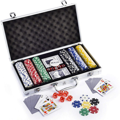 

Styleys Texas Hold'em PokerSet Casino Game - 300 Poker Chip Set(Multicolour)(Multicolor)