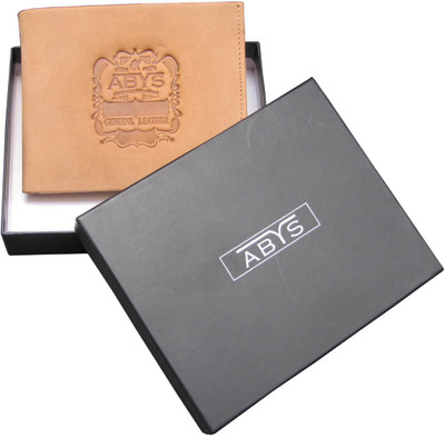 

ABYS Men Tan Genuine Leather Card Holder(8 Card Slots)
