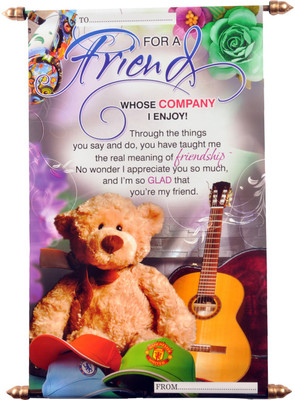 

Natali Traders Friends Scroll Card Greeting Card(Multicolor, Pack of 1)