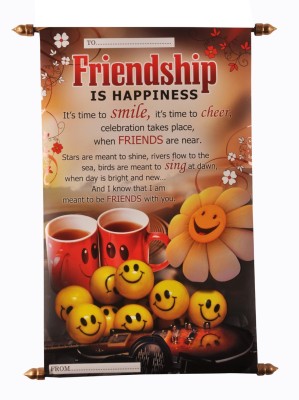 

Saugat Traders Friends Scroll Card Greeting Card(Multicolor, Pack of 1)