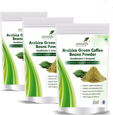 

Zenulife Organic Green Coffee beans Powder for Weight Loss Instant Coffee 500 GM Pack of 3 (1.5 KG) Instant Coffee 500 g(Pack of 3)