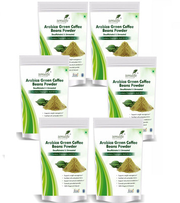 

Zenulife roasted Green Coffee Beans Powder Instant Coffee 100 g Pack of 6 (600 GM) Instant Coffee 100 g(Pack of 6)