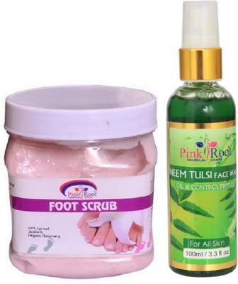 

Pink Root FOOT SCRUB 500ML WITH NEEM FACE WASH 100ML(Set of 2)