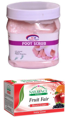 

Pink Root FOOT SCRUB 500ML WITH NATURENCE FRUIT BLEACH 200G(Set of 2)