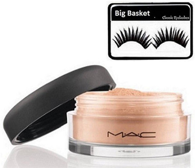 

big basket Eyelashes & Mac Mac Loose Powder Compact(Set of 2)