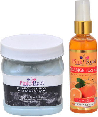 

Pink Root CHARCOAL CREAM 500ML WITH ORANGE FACE WASH 100ML(Set of 2)
