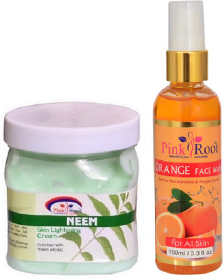 

Pink Root NEEM CREAM 500ML WITH ORANGE FACE WASH 100ML(Set of 2)