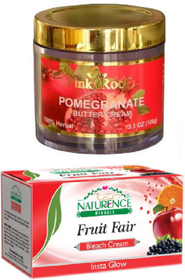 

Pink Root POMEGRANATE BUTTER CREAM 100G WITH NATURENCE FRUIT BLEACH 200G(Set of 2)
