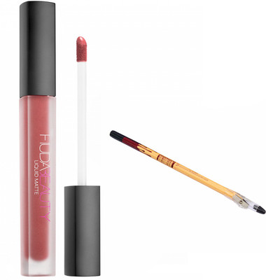 

Huda Beauty Professional Long lasting Liquid Matte Gossip Girl Colour Lipstick 6 Ml with Eye Kajal(Set of 1)