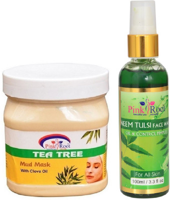 

Pink Root TEA TREE MASK 500ML WITH NEEM FACE WASH 100ML(Set of 2)