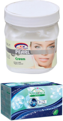 

Pink Root PEARL CREAM 500ML WITH NATURENCE OXY RICH BLEACH 230G(Set of 2)