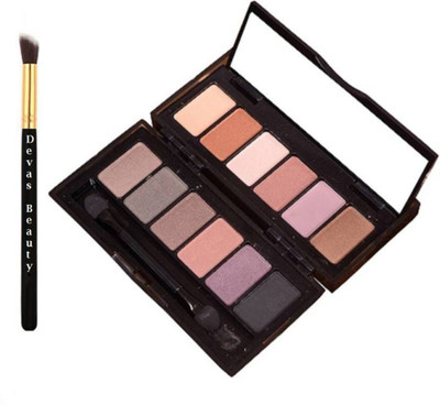 

divas beauty makeup Brush, Naked Smoky 12 Eye shadow palette(Set of 2)
