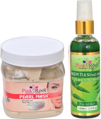 

Pink Root PEARL MASK 500ML WITH NEEM FACE WASH 100ML(Set of 2)