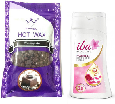 

iba halal care FAIRNESS HAND & BODY LOTION WITH HOT WAX PACK(Set of 2)