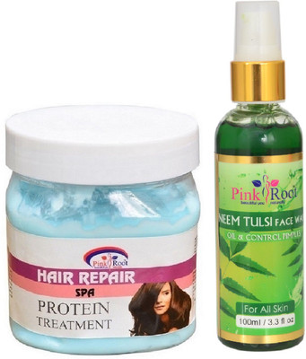 

Pink Root HAIR SPA CREAM 500ML WITH NEEM FACE WASH 100ML(Set of 2)