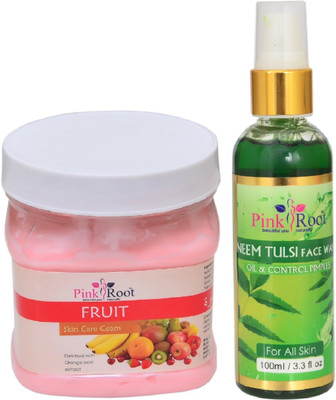 

Pink Root FRUIT CREAM 500ML WITH NEEM FACE WASH 100ML(Set of 2)