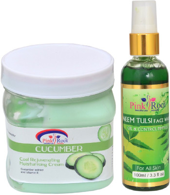 

Pink Root CUCUMBER CREAM 500ML WITH NEEM FACE WASH 100ML(Set of 2)