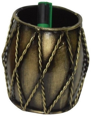 

SRI LALIT ARTS DHOLAK PEN STAND 10 mm PEN PENCIL HOLDER(Set of 1, Brown)