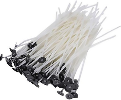 

AuraDecor White Candle Making Cotton Smokeless Wick (5inch)- 500 Pieces - 330 g