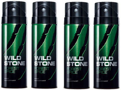 

Wild Stone FOREST SPICE BODY DEODORANT Deodorant Spray - For Men(150 ml, Pack of 4)