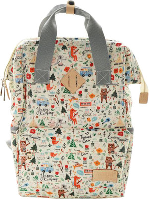 

Babymoon Multifuncton Upgrade Version Unisex Large Capacity Premium High Quality Waterproof Bag with Insulated Pockets - Travel Backpack Diaper Backpack - Mother Bag - Diaper Bag(Hotchpotch White)