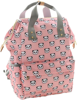 

Babymoon Multifuncton Upgrade Version Unisex Large Capacity Premium High Quality Waterproof Bag with Insulated Pockets - Travel Backpack Diaper Backpack - Mother Bag - Diaper Bag(Panda Peach)