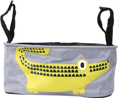 

Scrafts Green Crocodile Base Multifunctional Baby Stroller Organizer/ Hanging Storage Organizer for Diapers, Small Toys, Strollers, Baby cribs, Baby cots, Bunk Beds/ Pockets Hanging Bedside Storage/ Bed Pockets / Param Hanging Bag/ Size:LBH(inch)-12.5x6x5
