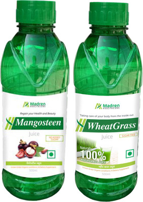 

Madren Healthcare Mangosteen Juice & Wheatgarss Juice(2 x 500 ml)