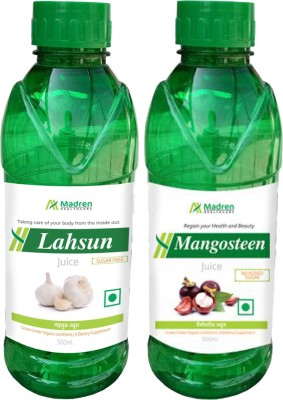 

Madren Healthcare Mangosteen Juice & Lahsun Juice(2 x 500 ml)