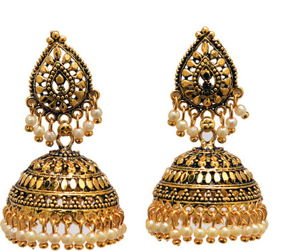 

PANACEA PANACEA BRASS PEARL JHUMKI Pearl Alloy Jhumki Earring