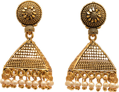 

PANACEA PANACEA BRASS PEARL JHUMKI Pearl Alloy Jhumki Earring