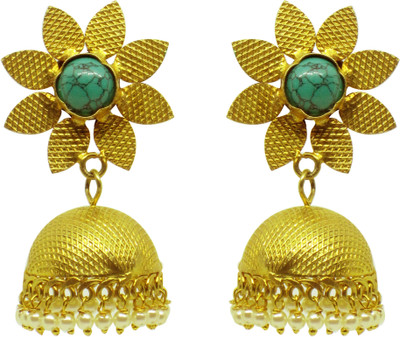 

Krishna art jewels multicolour art design earrings Metal Jhumki Earring