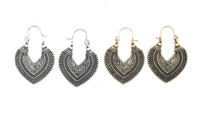 Shimmer Swag Silver & Gold Oxidised Earrings Combo Silver Dangle Earring