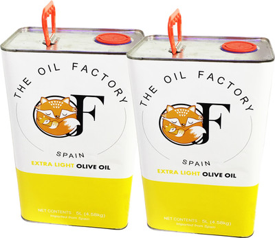 

The Oil Factory Extra Light Pack Of 2 Olive Oil Tin(2 x 2.5 L)
