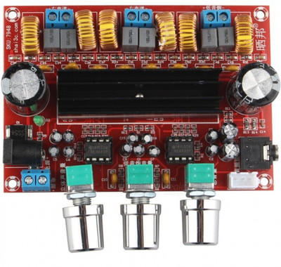 

KitsGuru TPA3116D2 2x 50W +100W 2.1 Channel Digital Subwoofer Power Amplifier Board Electronic Components Electronic Hobby Kit