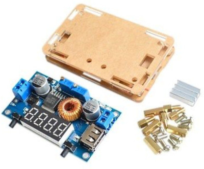 

KitsGuru 5A CC/CV W USB Voltmeter LED Drive Step down Lithium charger Power Module + CASE Electronic Components Electronic Hobby Kit