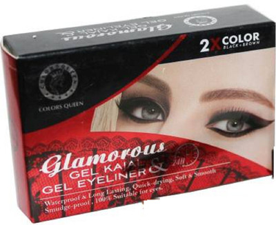 

Colors Queen Glamorous Long Lasting Gel Kajal & Eyeliner 4 g (black, Brown) 4 g(black, brown)
