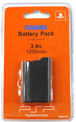 

BVG PSP Stamina Battery Pack Slim PSP Battery 2000 3000 Series 3.6V 1200mAh Battery Gaming Accessory Kit(Black, For PSP)