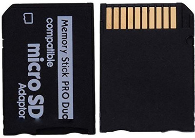 

BVG PSP ProDuo Adapter Micro SD TF To Memory Stick MS Pro Duo Gaming Adapter(Black, For PSP)